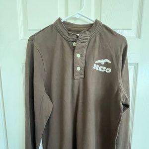 Hollister | Extra Large | Brown Long Sleeve Shirt | Like New